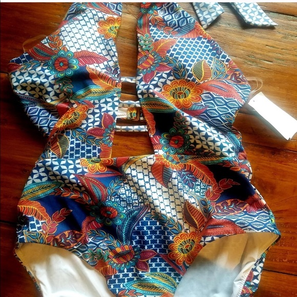 NWT Red Carter Bathing Suit xs - Picture 3 of 5